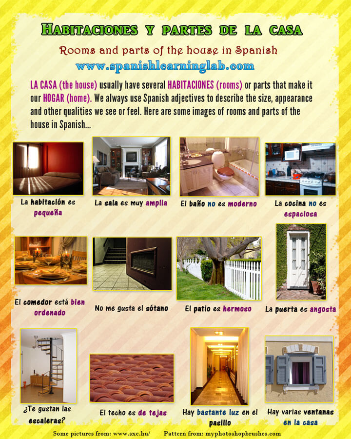 Describing A House In Spanish SER Adjectives SpanishLearningLab