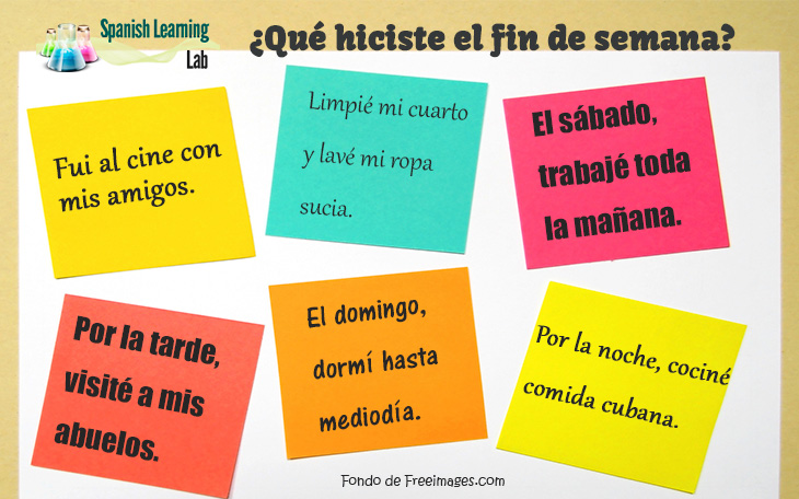 Hablando Sobre El Fin De Semana Pasado En Espanol Spanishlearninglab