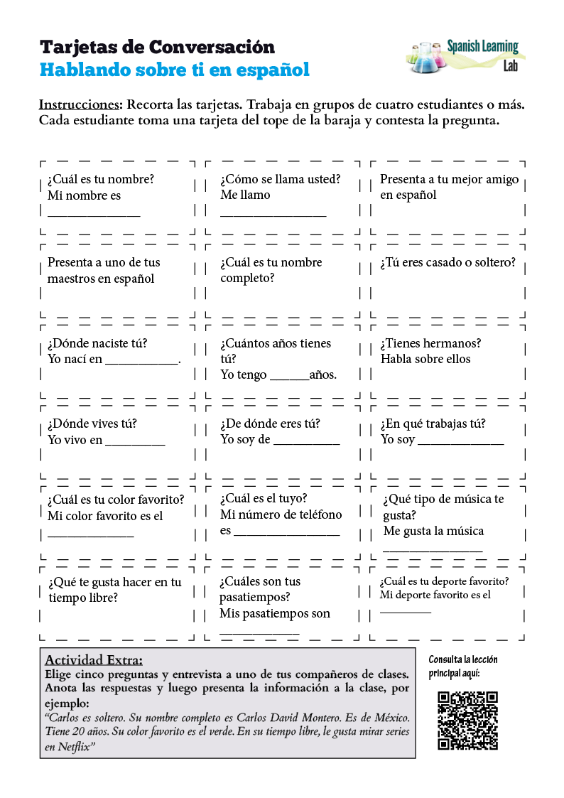 Presentarse En Español Ejercicios 2298