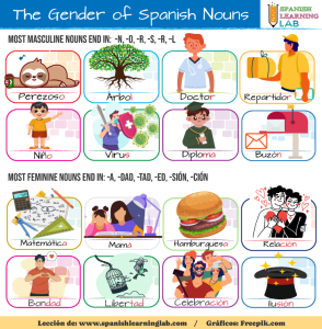 The Rules For Masculine And Feminine Nouns In Spanish - Spanish ...