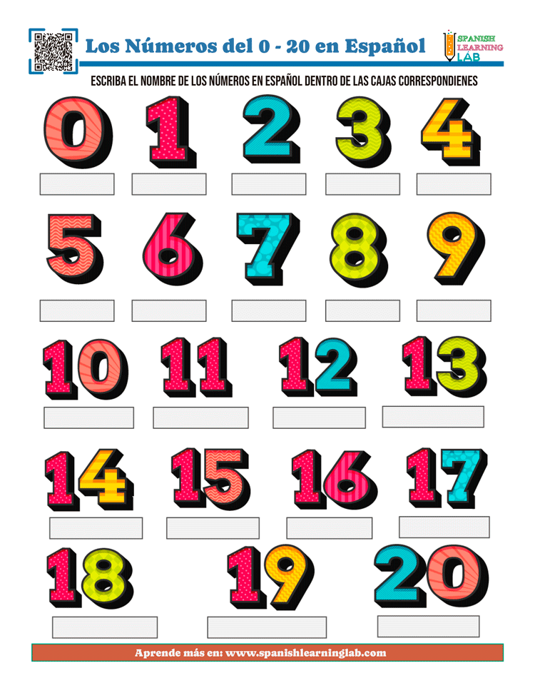 Numeros em Ingles (Numbers in English), PDF